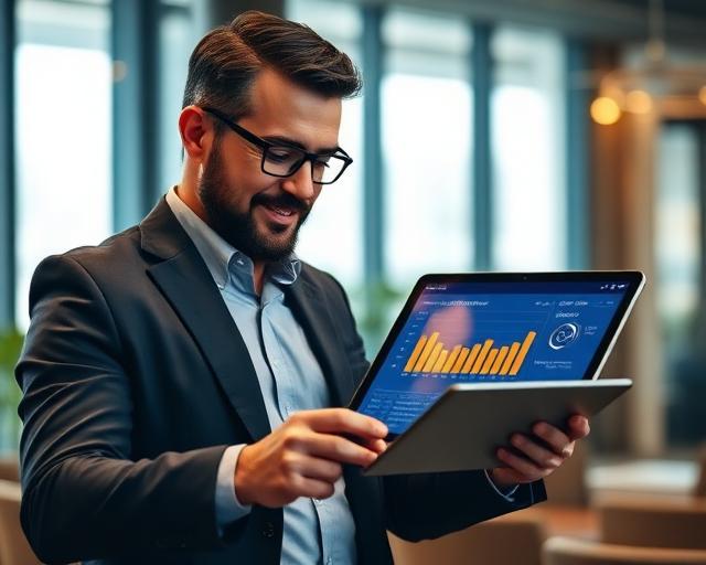Risiko-Dashboard auf Tablet